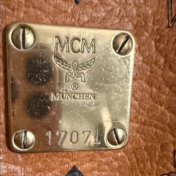 MCM Cognac Visetos Satchel - Picture 2 of 7